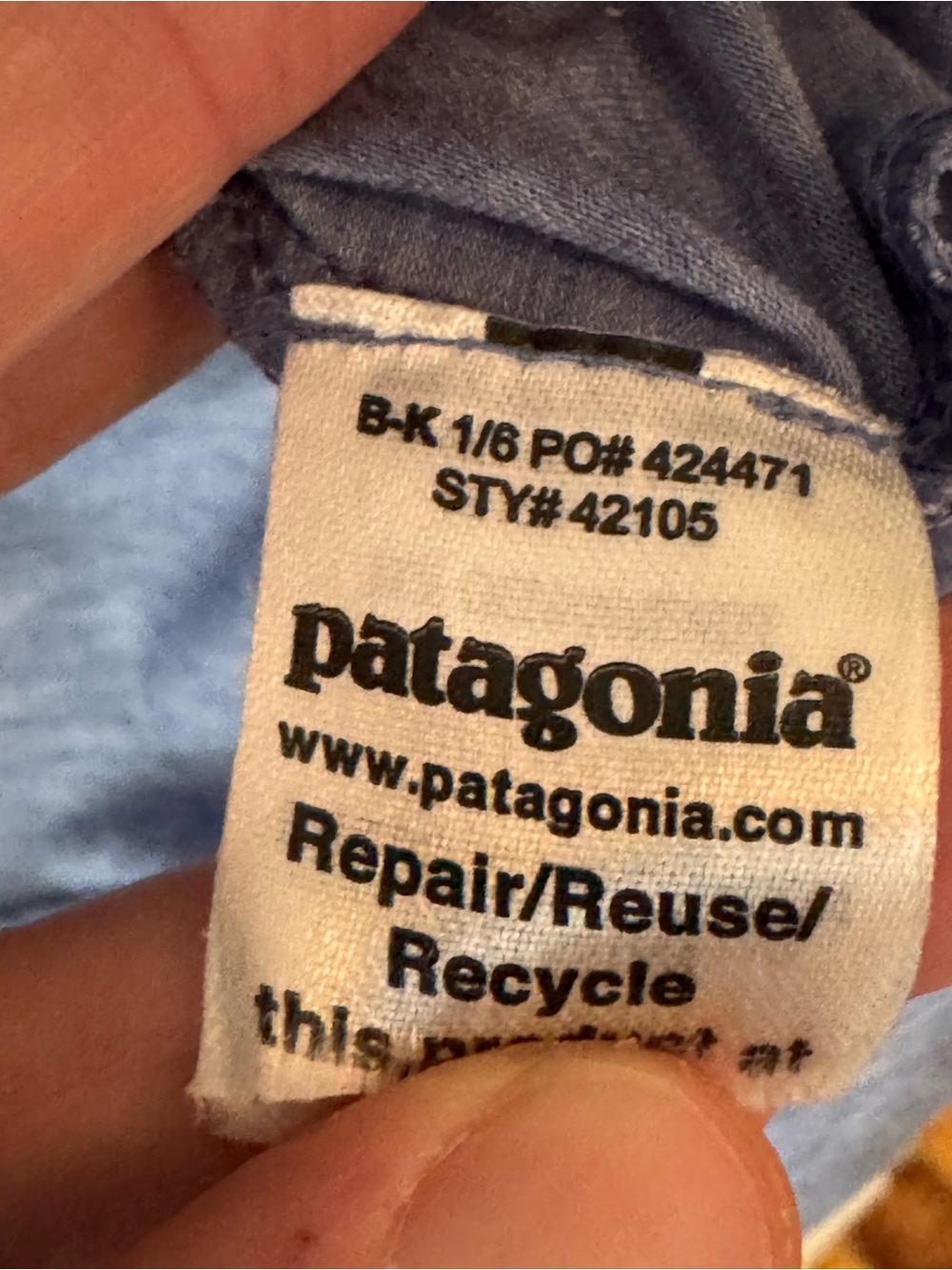 Long Sleeve Patagonia Glorya Twist Top - Picture 4 of 4
